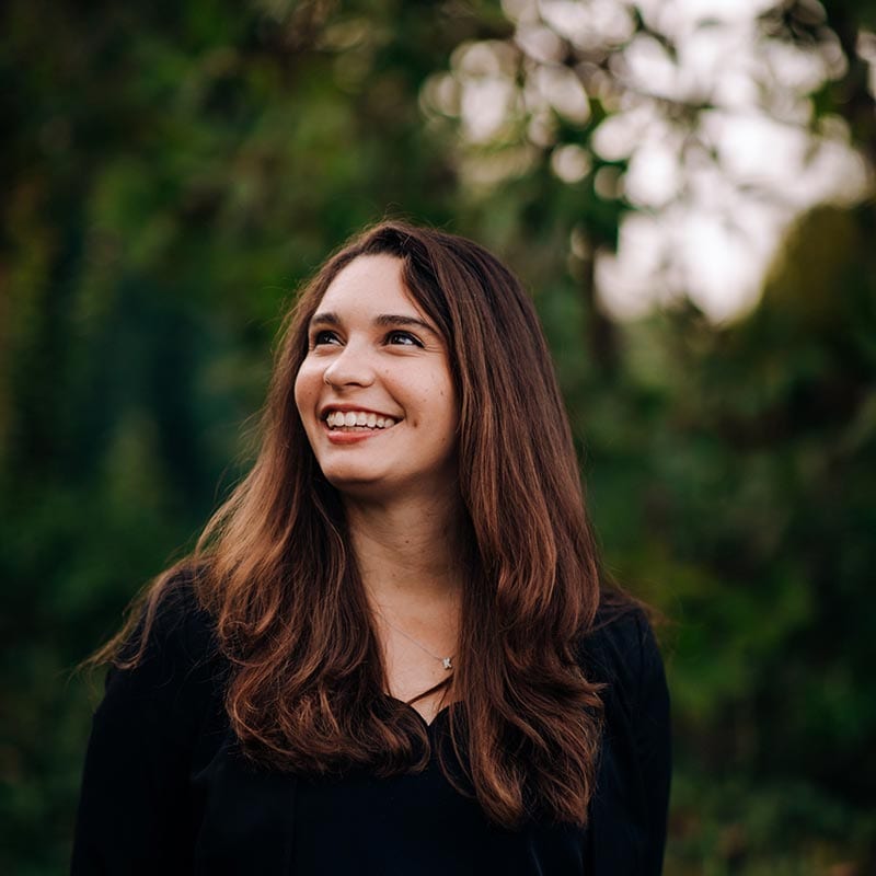 woman smiling